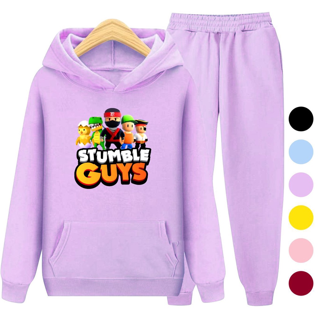 Setelan Sweater Anak + Celana STUMBLE GUYS 05 / Set Sweater Hoodie Anak Laki - Laki Perempuan Kekinian Viral Terbaru