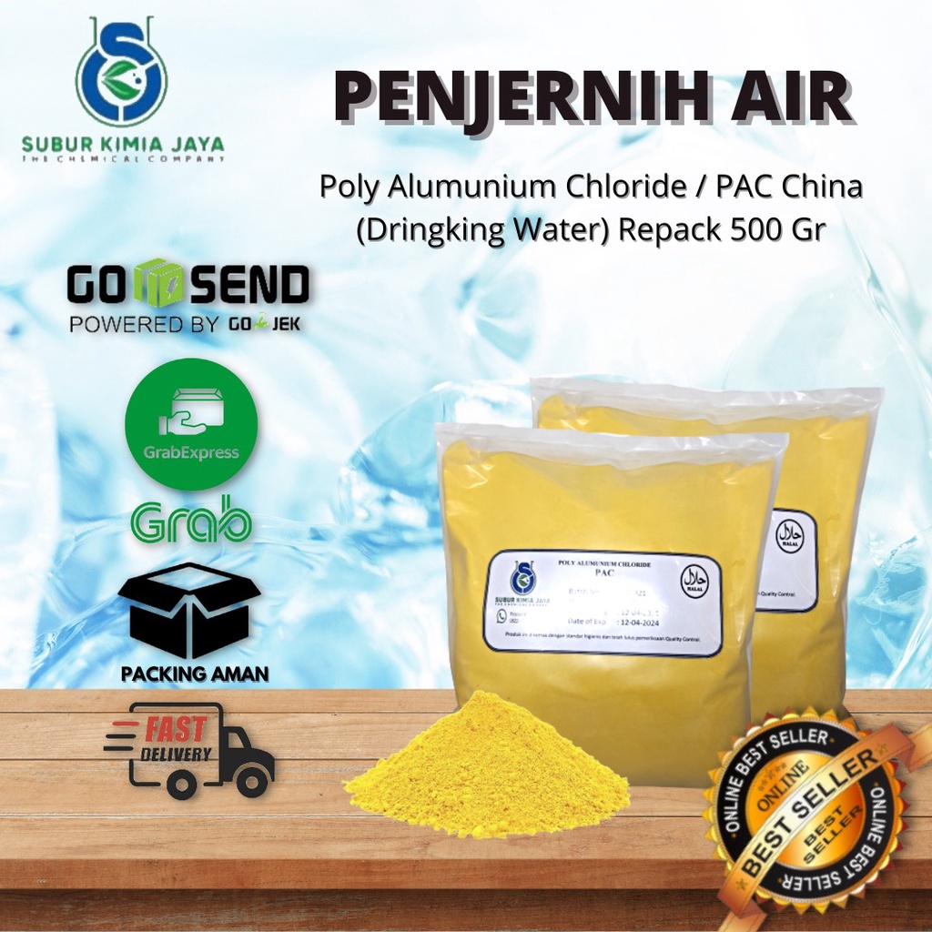

Poly Alumunium Chloride Penjernih Air / PAC Penjernih Air 500 gr Premium