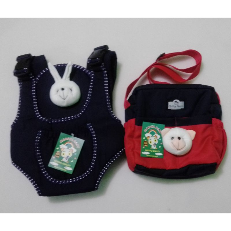 Tas bayi plus gendongan depan boneka kelinci2pcs