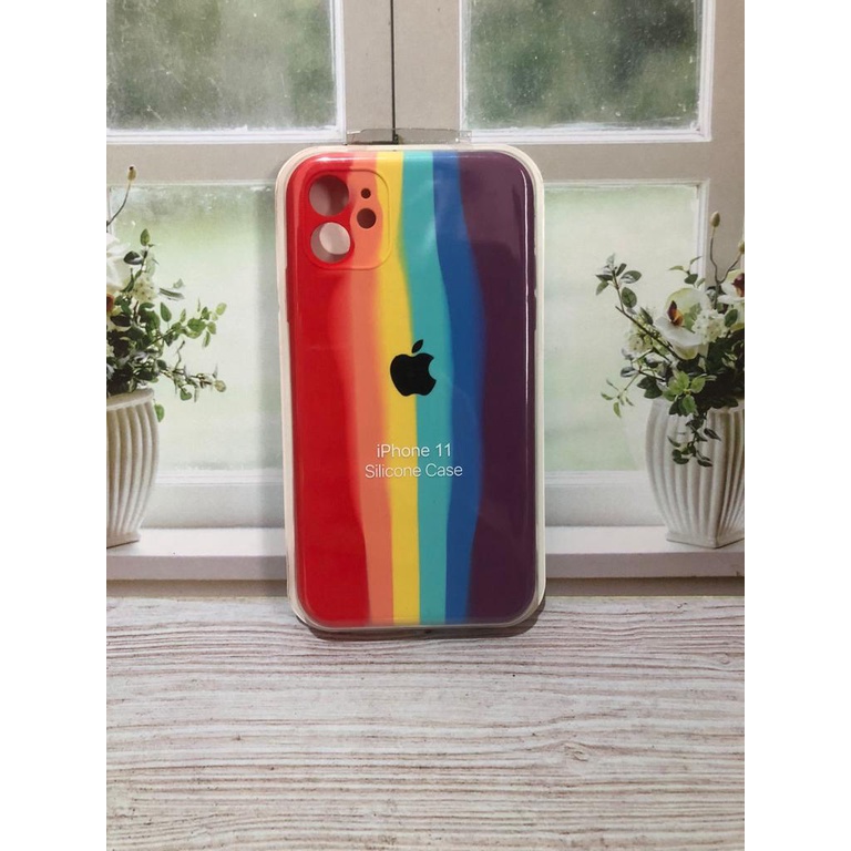 CASE IPHONE 11 SILIKON CASE NEW RAINBOW COVER IPHONE 11