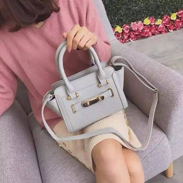 (COD) Tas fashion tas tersenyum merek tas tangan utusan wanita murah