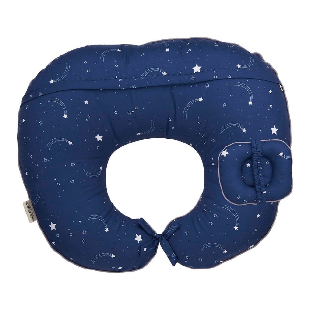 Vee &amp; Mee Nursing Pillow Bantal Menyusui Anti Bakteri + Free Bantal Lengan Astronaut Bear Series  - VMB 2040