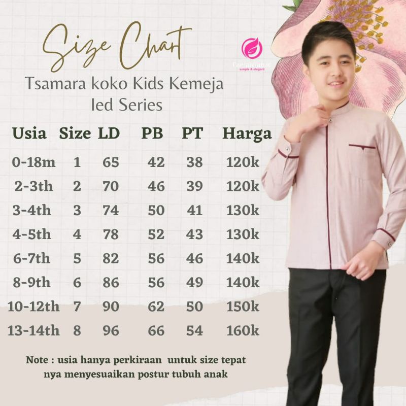KOKO KIDS LENGAN PANJANG/TSAMARA SERIES/ BY FANIA HIJAB