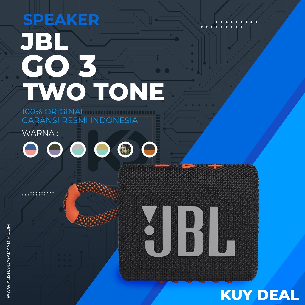 JBL GO 3 MULTI COLOR ORIGINAL GARANSI RESMI IMS 1 Tahun