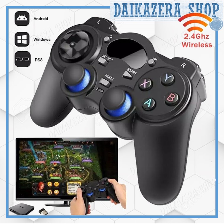 JoyStick Wireless 2.4GHz Gamepad for Smart TV, Notebook w/ USB dongle