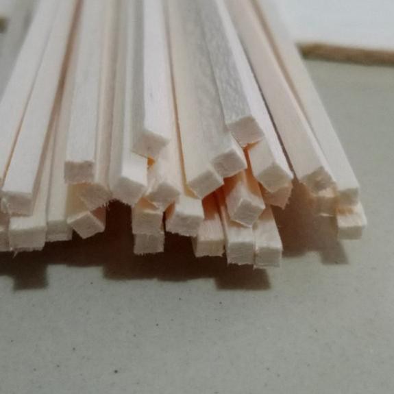 ✧ Balsa Stick stik 1mm x 1mm x 50cm balsa maket kayu balsa 10pcs ❀