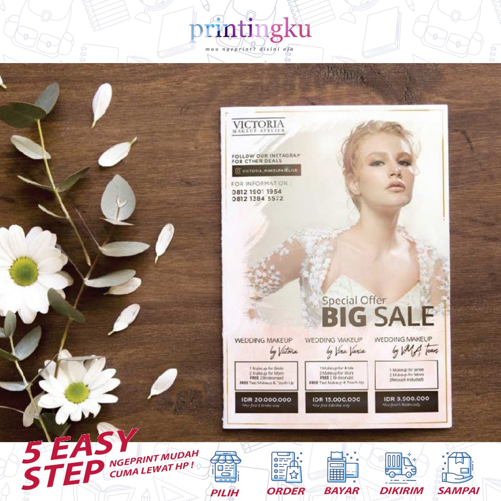 

CETAK PRINT Flyer A4 1 Sisi | Cetak Flyer A4 |Brosur A4 | 1 PCS 1 MUKA Minimal 1000 PCS