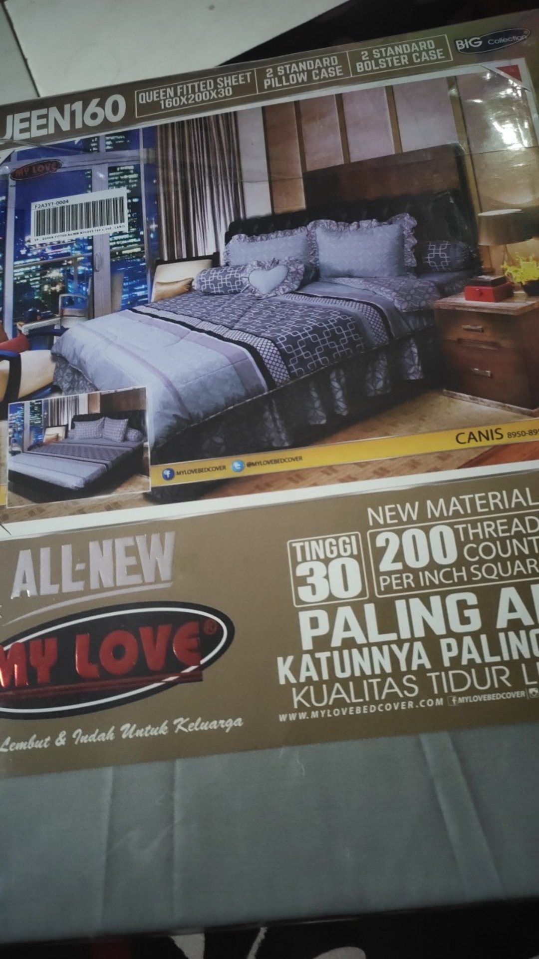 Sprei All New My Love 160x200 Tinggi 30 Berbagai Motif