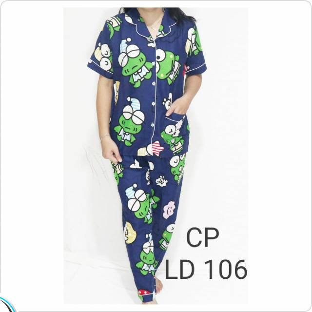 baju tidur couple ibu dan anak keropi wawa SET/STELAN pasangan