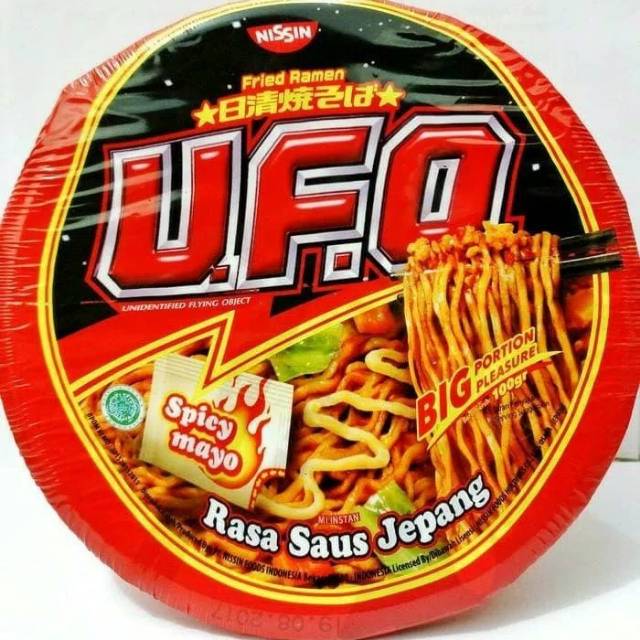 

UFO fried ramen rasa kari dan saos jepang