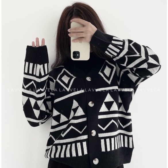 KYNLE CARDI AZTEC LAVVELA CARDIGAN OVERSIZED