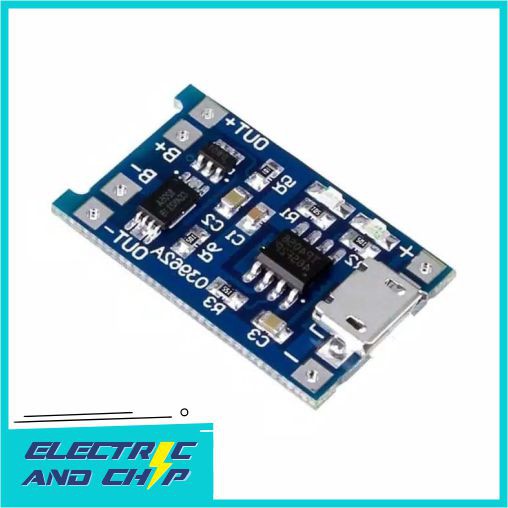 Charging Module 5V 1A Micro USB 18650 Dual Functions TP4056