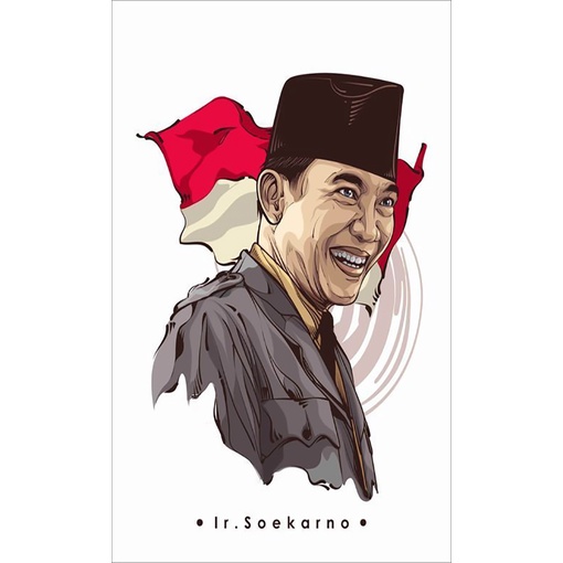 pajangan hiasan dinding TERBARU shabby IR SOEKARNO Wallpaper Dinding Ruang Tamu Dekorasi Kamar Tidur Motivasi Quotes Quote