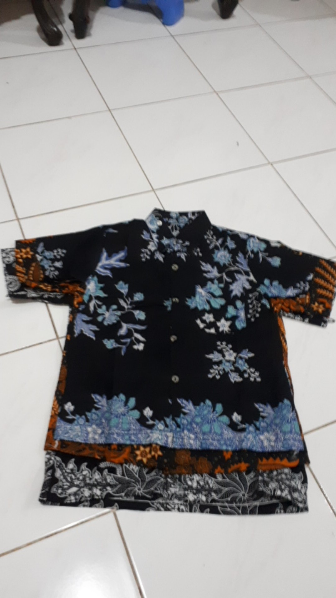 Kemeja Batik Anak / Hem Anak Pendek Laki Laki Motif Ulir 2-14 Tahun Berkualitas