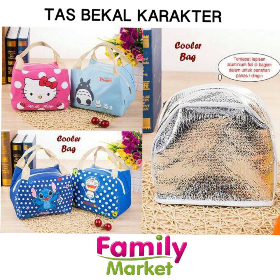 Tas Bekal Karakter Lunch Bag Cooler Bag Termurah Shopee Indonesia