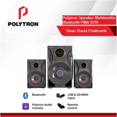 Polytron Speaker Multimedia Bluetooth PMA 9310 (Swipe Barang Real)