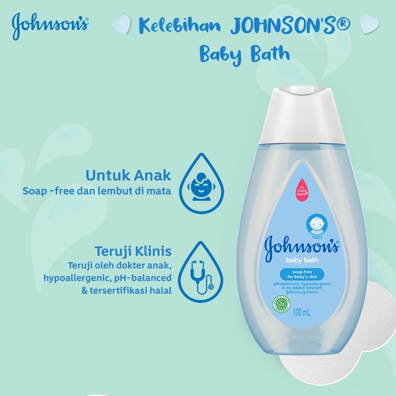 JOHNSON'S Baby Bath - Sabun Mandi Bayi 100ml