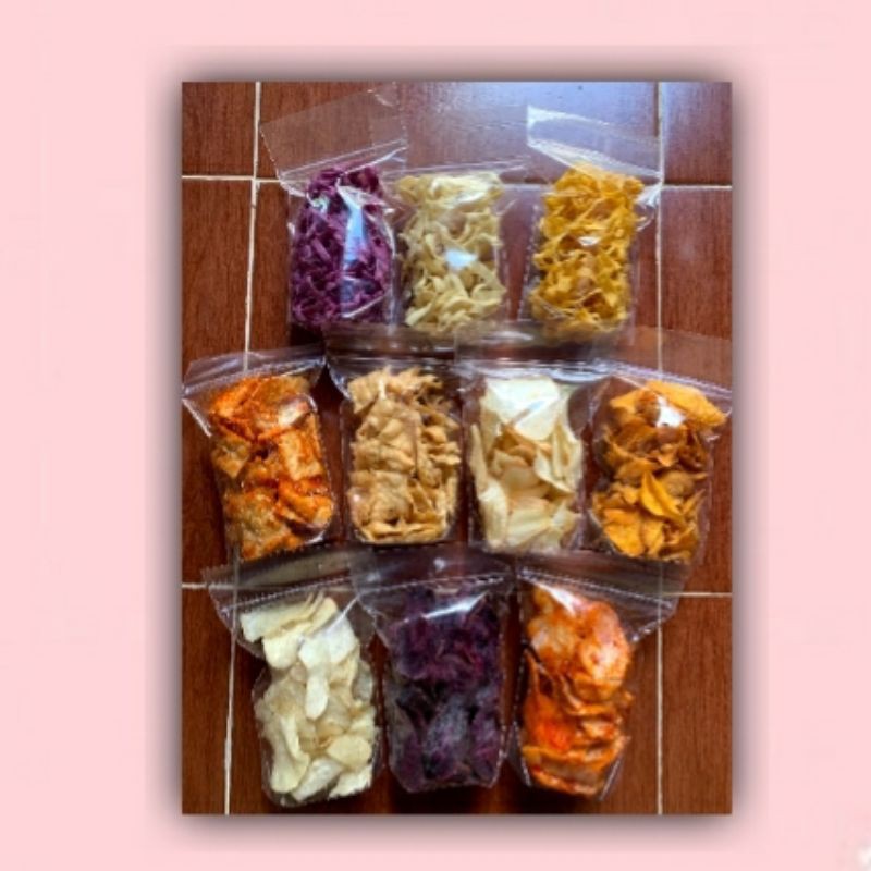 

Keripik singkong ungu original/makanan ringan/Cemilan kekinian murah dan renyah