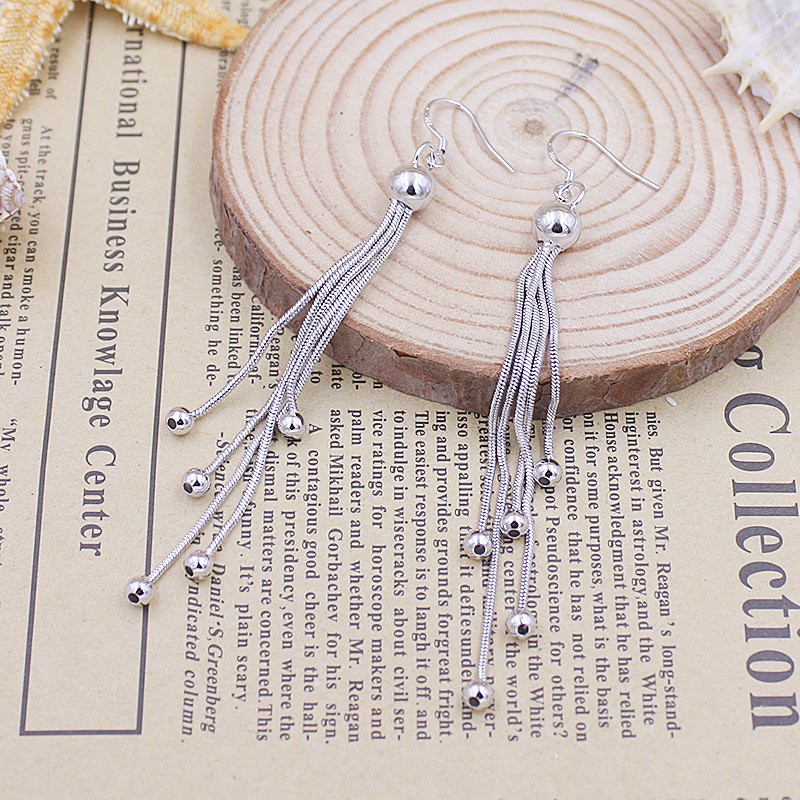 925 Perak Perempuan Anting-Anting Korea Batu Akik XINGX Butterfly Maple Daun Menggantung Anting-Anting Fashion Ornamen-N