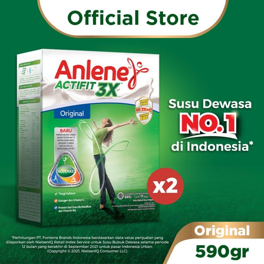 

Anlene Actifit 3X Susu Bubuk Original 590 gr x 2