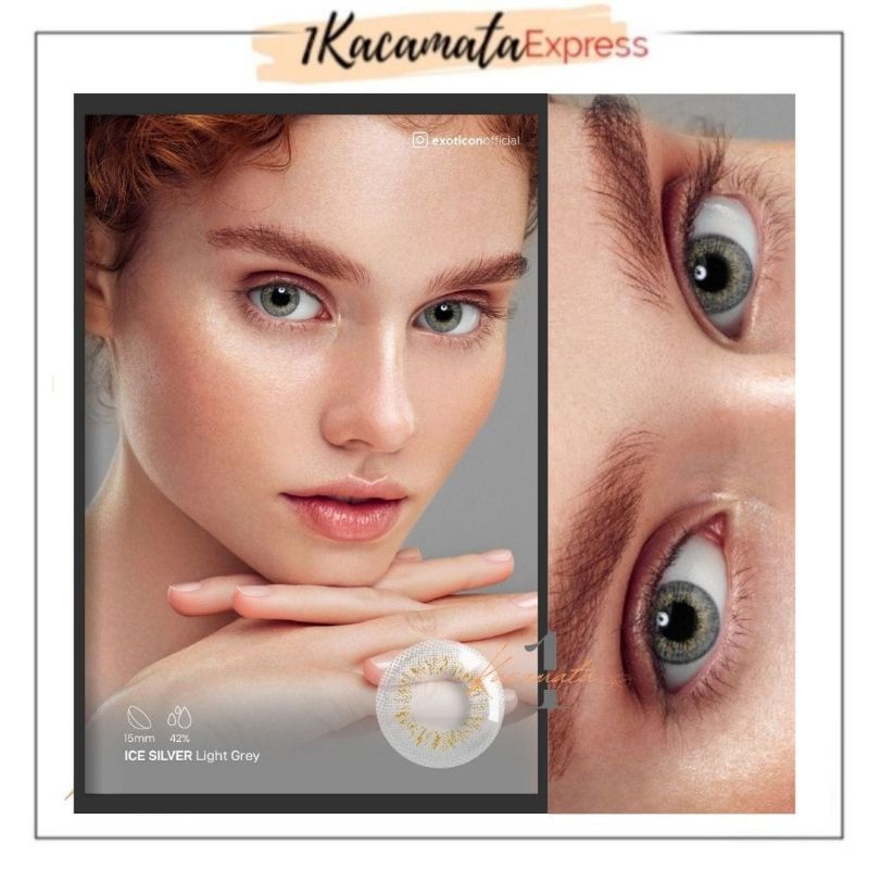 SOFTLENS WARNA EXOTICON X2 ICE SILVER