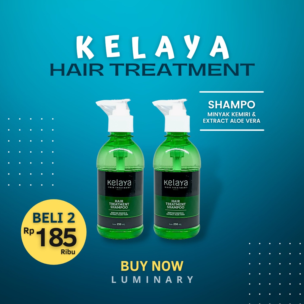 Jual Paket 2 Botol Shampoo Kelaya Hair Treatment Penumbuh Rambut Perawatan Rambut Rontok 