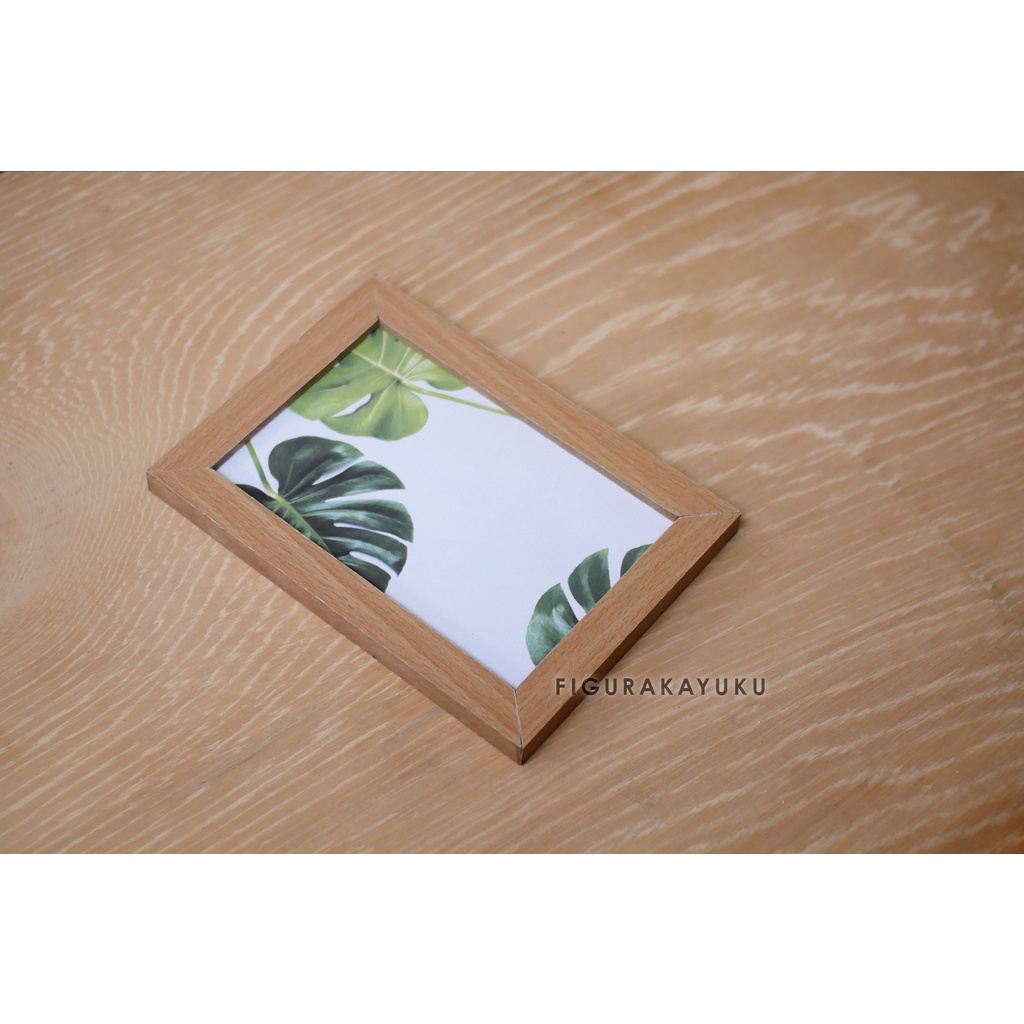 Pigura Kayu 4R 10 x 15 Cm Pigura MDF Kaca Frame BIngkai Foto Hiasan Dinding
