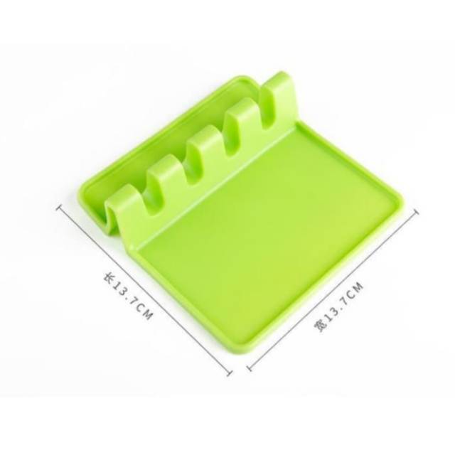 Rak spatula sutil tutup panci holder peralatan masak non slip silicone