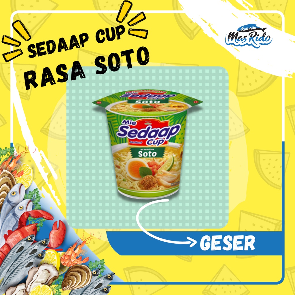 

Sedaap Cup Mie Instan Soto 77 Gram Mie Cup Instan Kuah Termurah