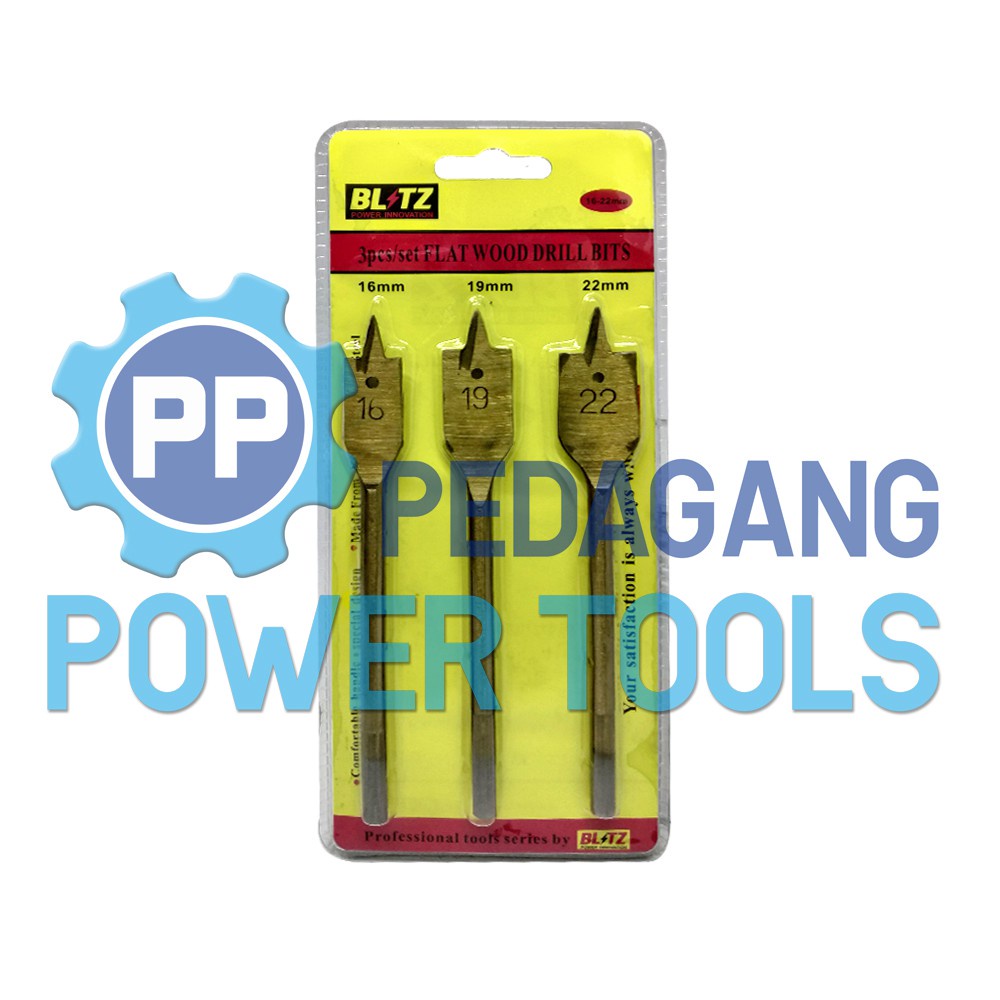PAKET HOLE SAW SET 13 PCS HOLESAW + BLITZ MATA BOR KAYU KIPAS 3 PCS