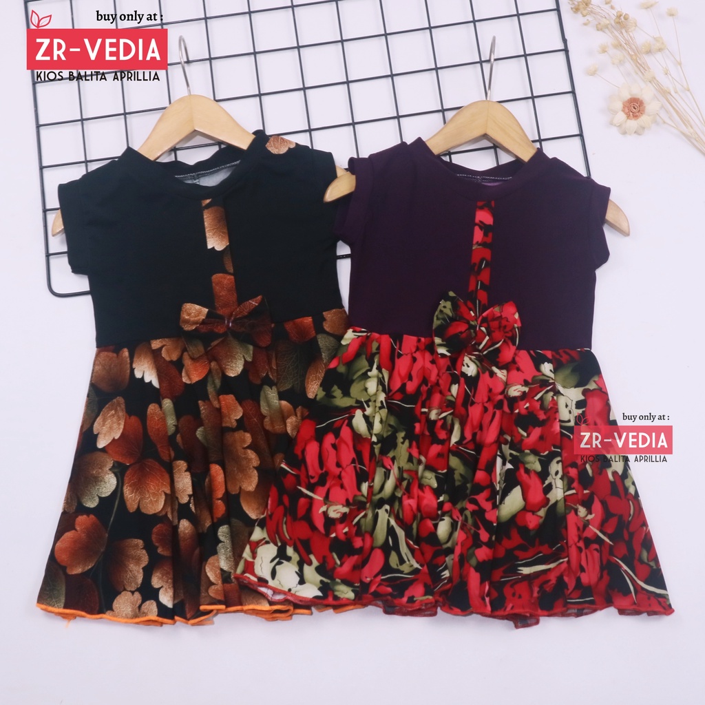 Dress Lala Bayi Uk 3-18 bulan / Baby Anak Perempuan Murah Baju Dres Batik Yukensi Adem  Grosir