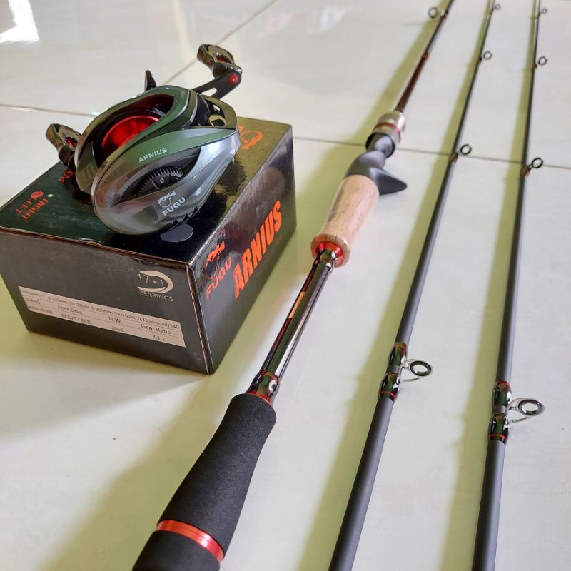 CASTING SEPASANG MURAH/BC SEPASANG MURAH IMPORT/REEL FUGU ARNIUS/JORAN BC CARBON IMPORT 1,8M