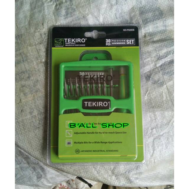 Obeng Set Presisi 30 pcs Tekiro  SD - PS0936