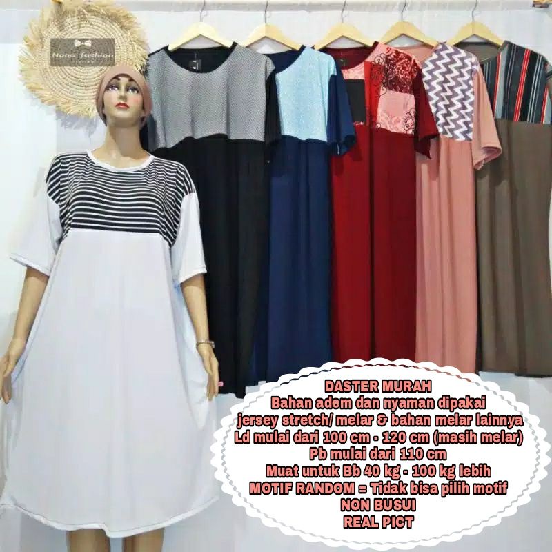 Daster jersey real pic / daster viral / daster cantik / daster polos