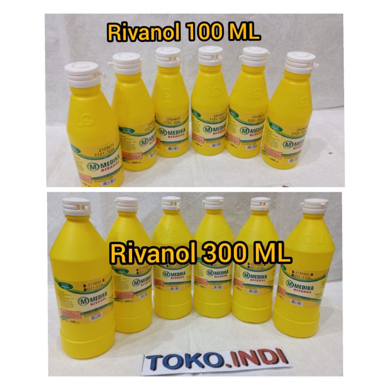 Rivanol Medika / Rivanol 100ml / Rivanol 300ml / Pengompres Luka / Antiseptik