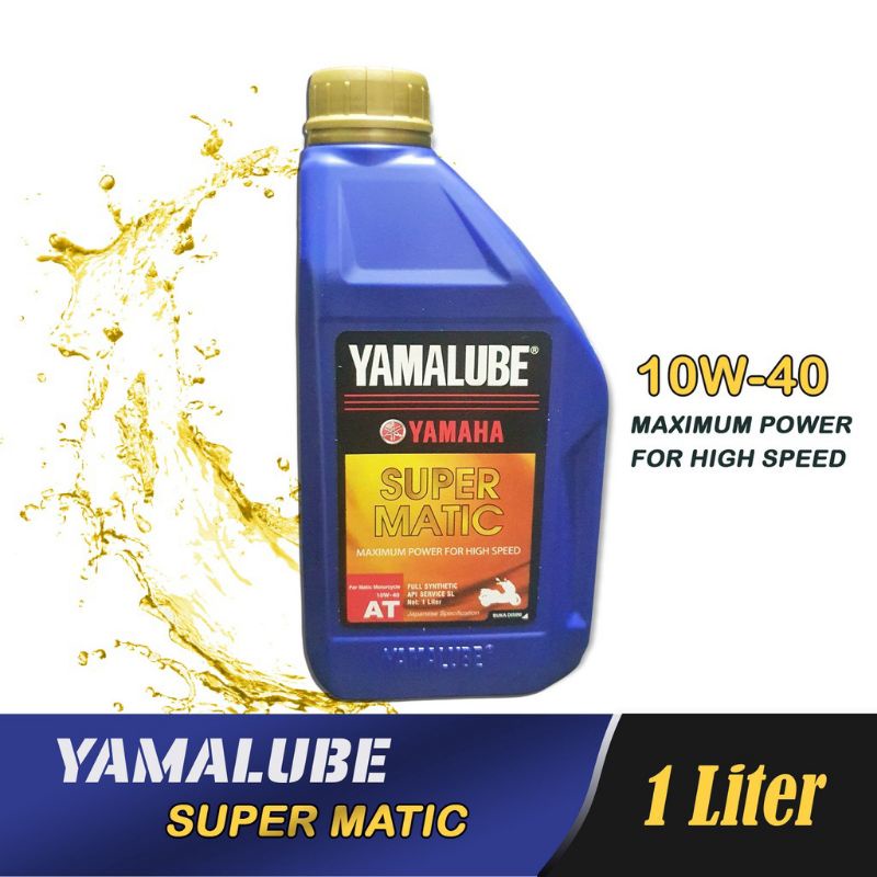 Oli Motor Super Matic Yamalube Oli Mesin Motor NMAX Aerox Lexy 10W-40 Full Synthetic