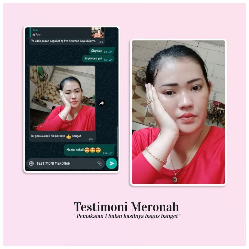 MERONAH WHITENING GLOWING CREAM, DISTRIBUTOR RESMI MERONAH(COD,)