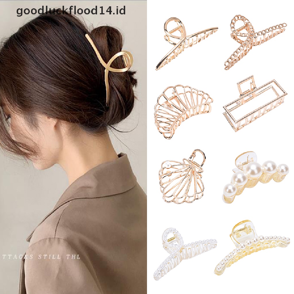 [OOID] Women Hair Claw Clip Hair Crab Clamp Hairgrip Metal Hairpin Hair Accessories ID