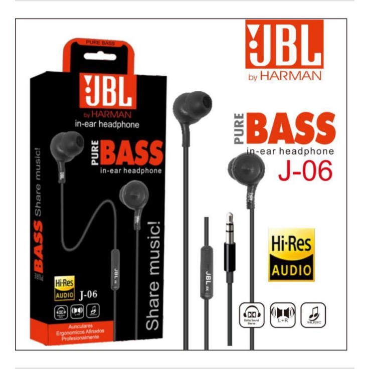 HF HEADSET JBL J-06 SUPER BASS PACKING INPORT