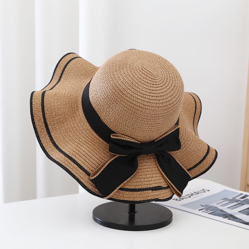 MAYSTAR Topi Pantai wanita Bunga pelindung UV -Summerhat Pantai import T58-5