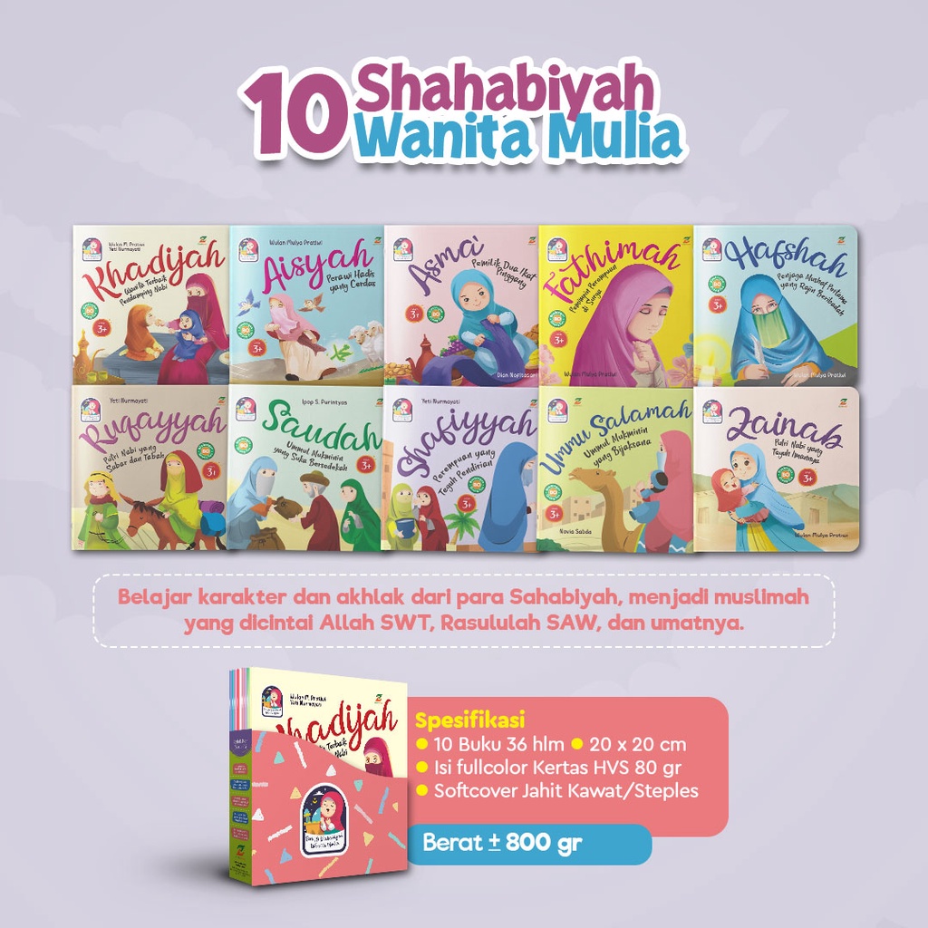 Buku Anak 10 Shahabiyah Wanita Mulia by Ziyad Books
