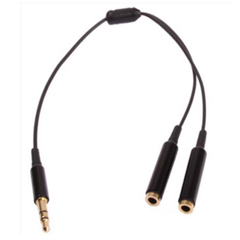 

PROMO - Overfly Kabel AUX Audio 3.5mm Male ke 2 x 3.5mm Female HiFi - AV114