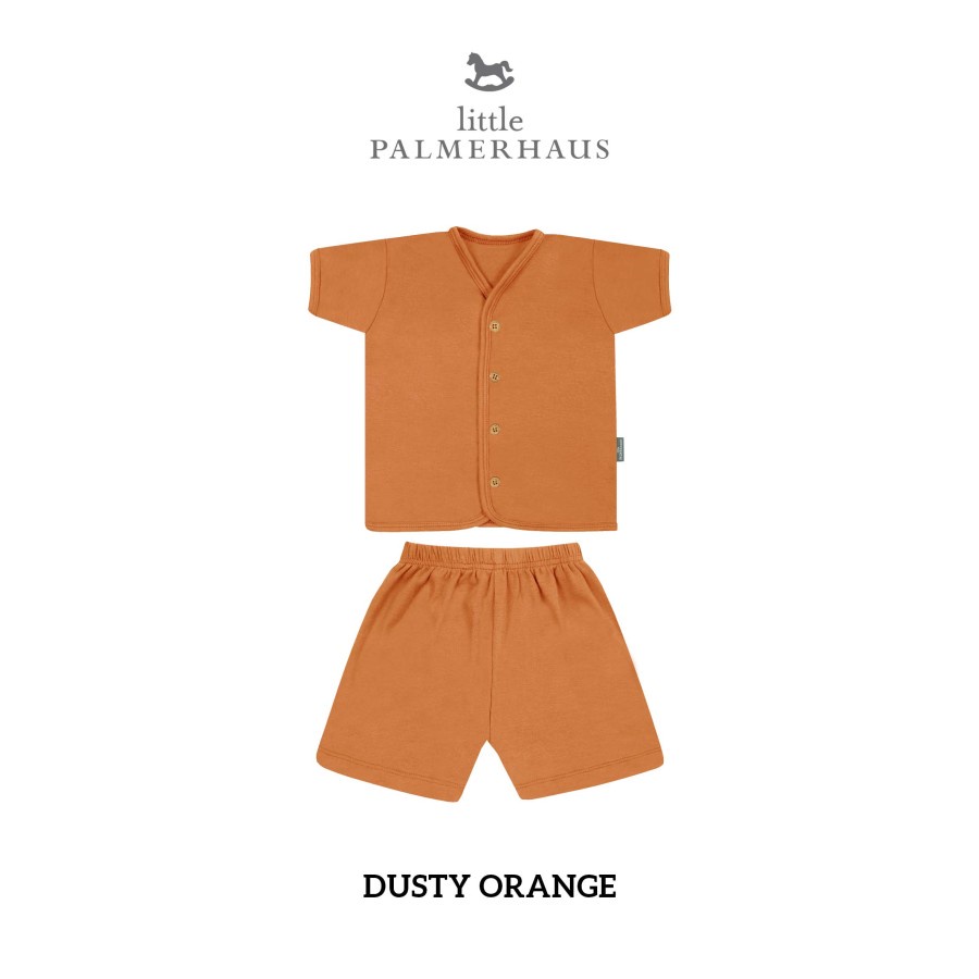 Little Palmerhaus - Button Tee Short (Setelan Bayi Kancing Depan NB-2y)