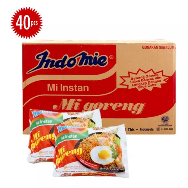 

Indomie Goreng 1 dus isi 40 pcs