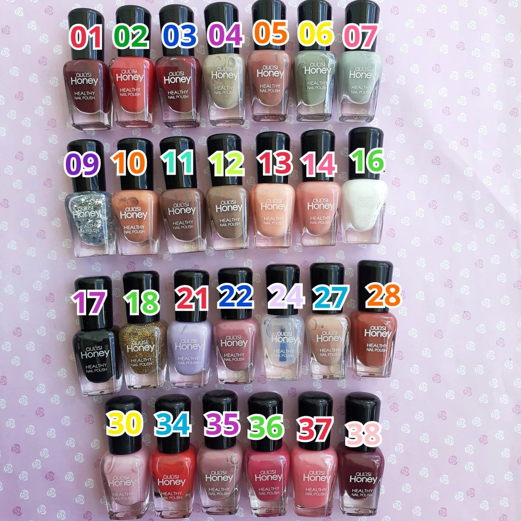 PART1 HALAL NAIL POLISH OULISI HONEY 8ML BISA BUAT SHOLAT WATER BASED PEEL OFF NAIL POLISH