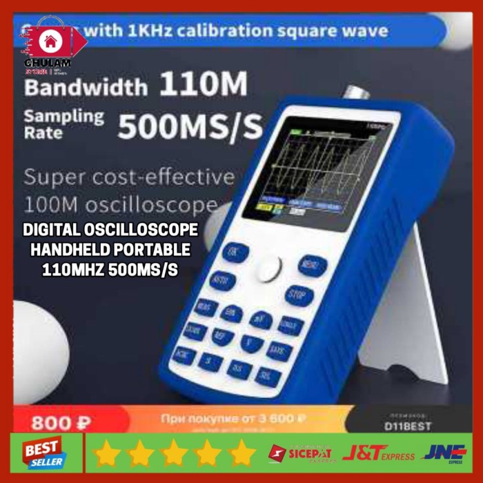 Digital Oscilloscope Handheld Portable 110MHz 500MS/s Osiloskop