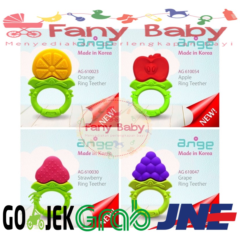 Ange Fruit Teether Strawberry  BPA Free