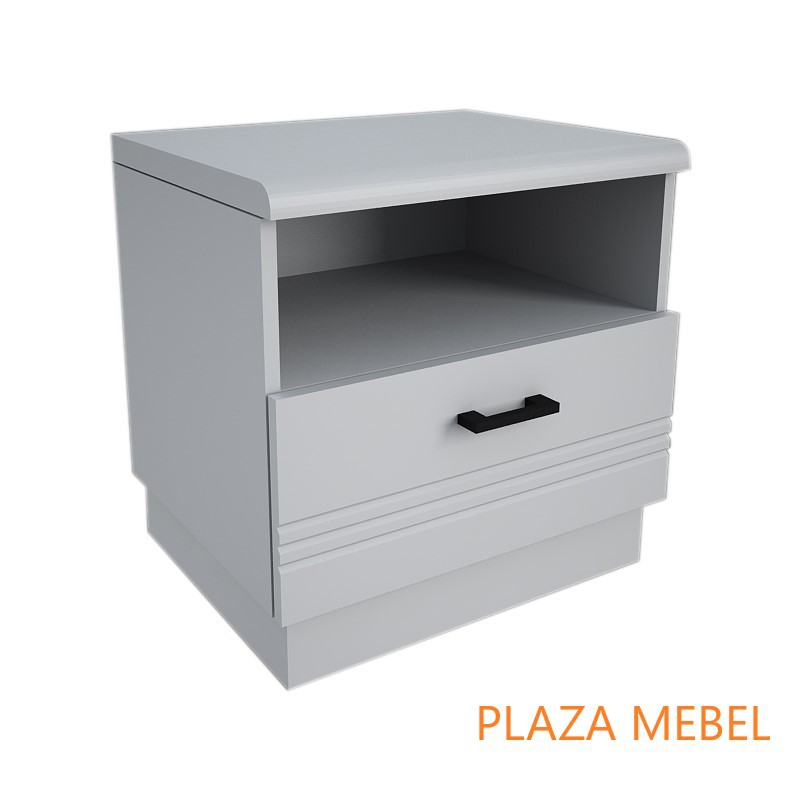 Nakas Nakkas Side table Capitol Putih Glossy Night Stand Bedside Table