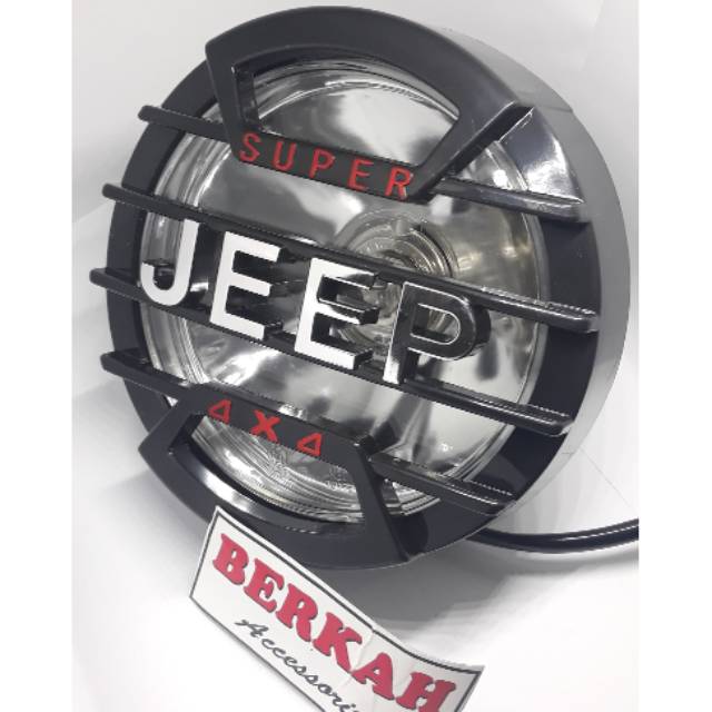 Reflektor jeep/headlamp jeep 4x4 / lampu depan jeep h4 kaca bening
