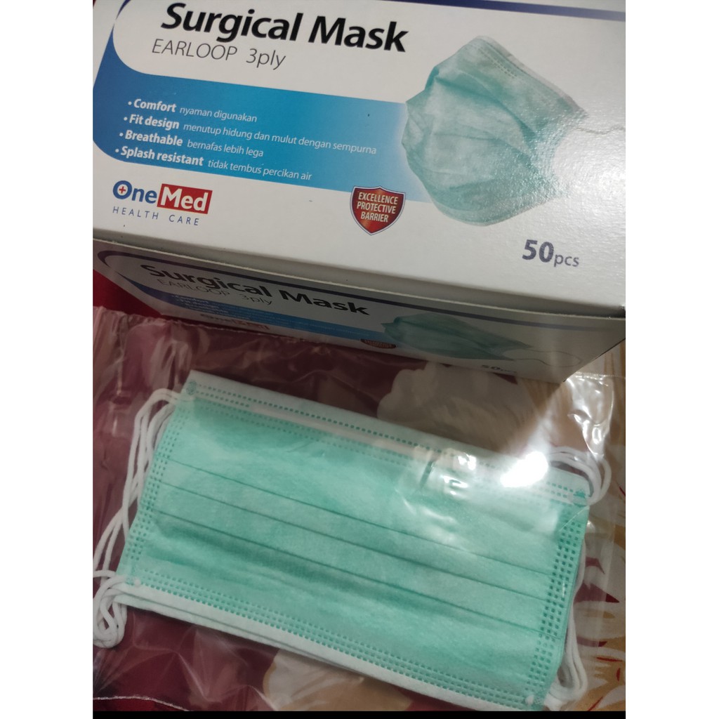 Masker Medis Surgical BUKAN PERBOX Masker Cantol Telinga 